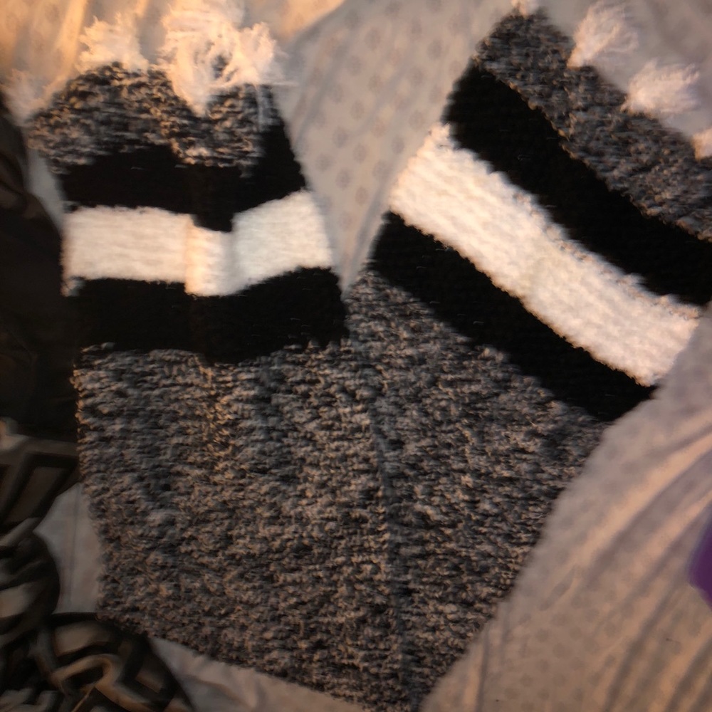 Hand knitted scarf